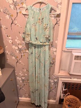 Calvin Klein Mint Floral Maxi Dress